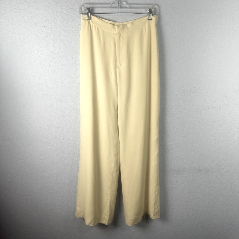 Laure Ralph Lauren Black Label Women’s Petite Silk Wide Leg Pants 6